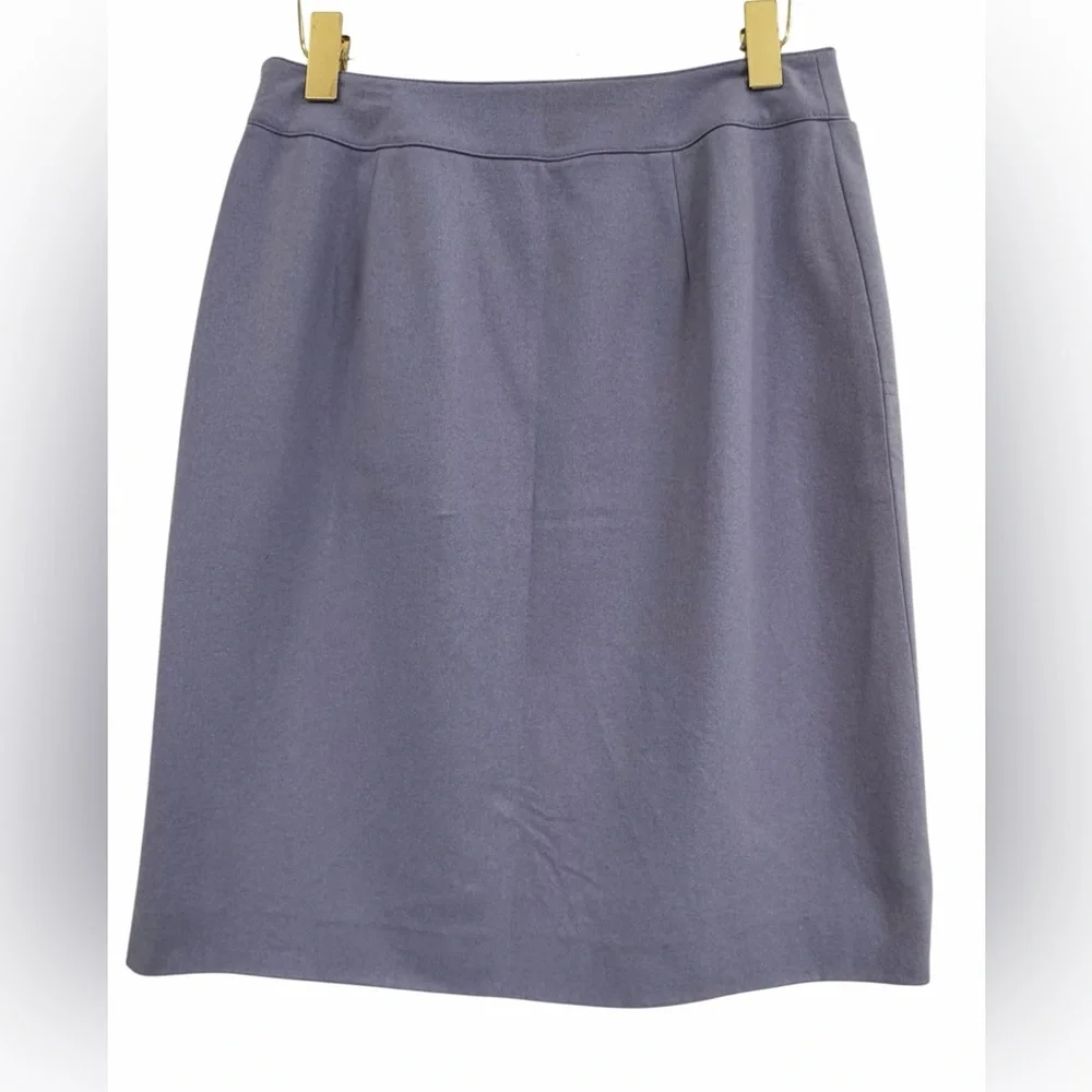 Ann Taylor Vintage Lavender Wool Blend A-Line Skirt Women’s Size 6 Career - Picture 3 of 5